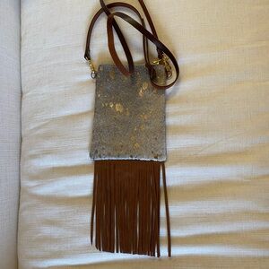 Leather crossbody bag